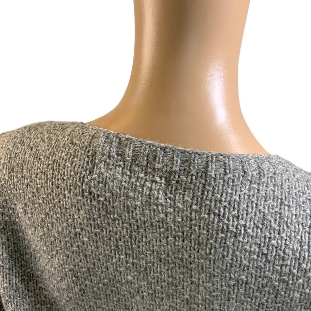 Charlie Robin Gray Cable Knit Button Up Long Sleeve Wool Cardigan Med Twee Artsy - Picture 6 of 13